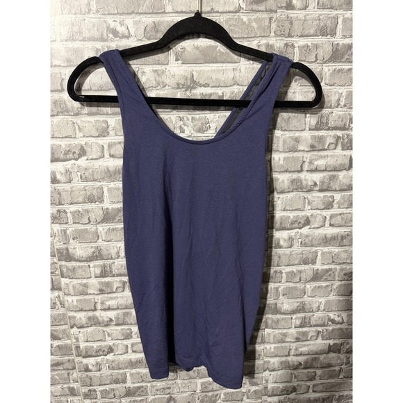 Glyder Tops - Glyder Virtusoft Braided Cage Back Tank Top Purple Womens XS NEW